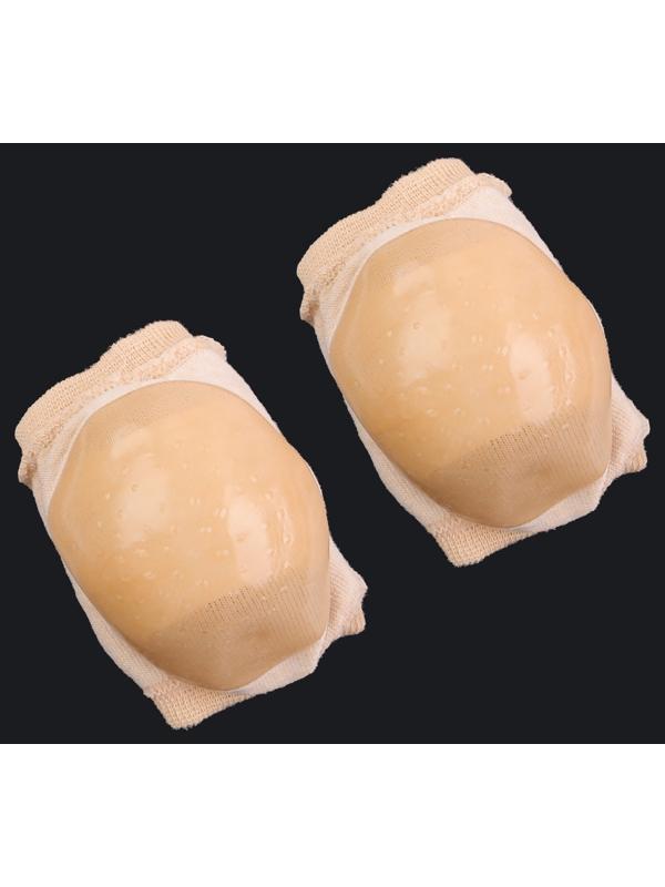 Напяточники для педикюра, увлажняющие, с силиконовыми вставками, ONE SIZE, цвет бежевый