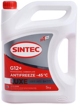 Антифриз Sintec Luxe красный G12+, -45 С, 5 кг