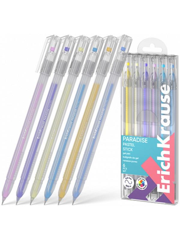 Набор ручек гелевых 6 цветов ErichKrause 