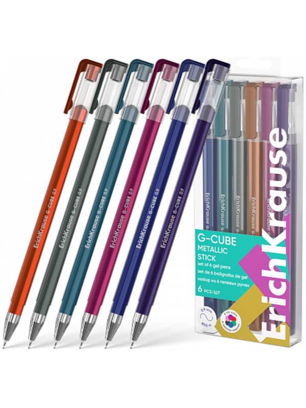 Набор ручек гелевых 6 цветов ErichKrause 