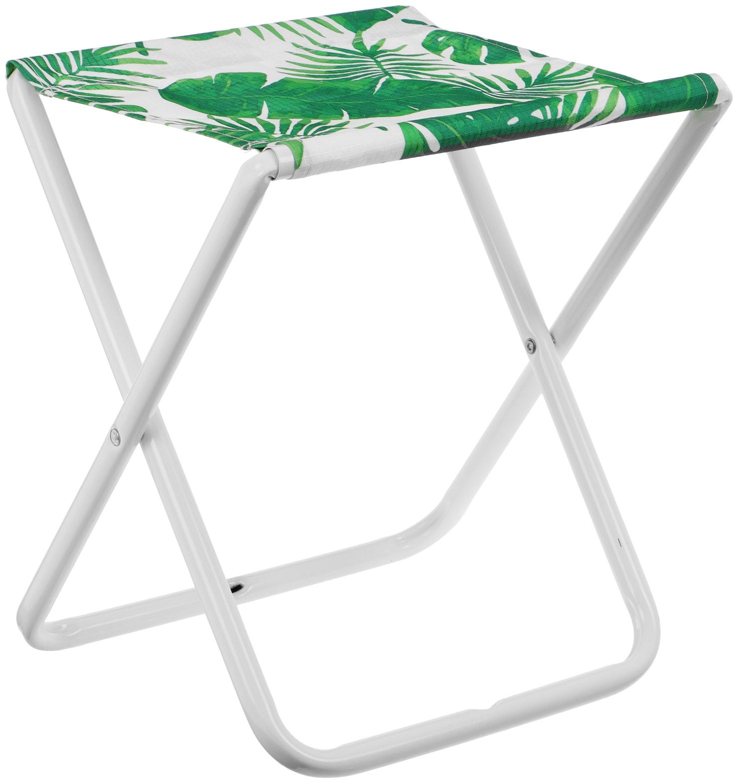 Стул складной походный (ПС/1 с тропическими листьями светлый)