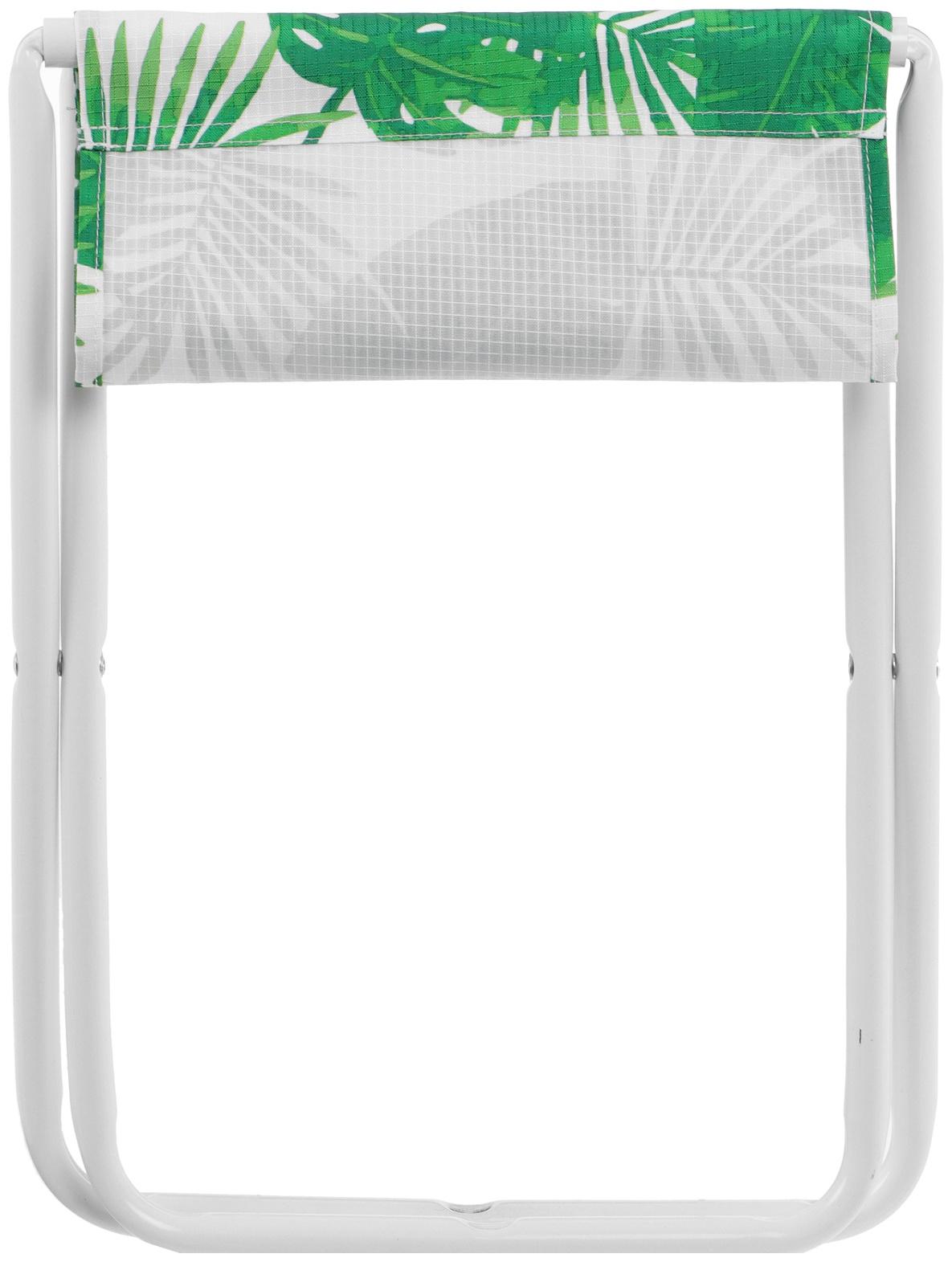 Стул складной походный (ПС/1 с тропическими листьями светлый)