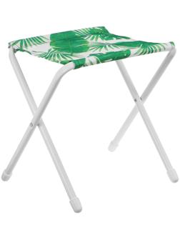 Стул складной дачный (ДС/1 с тропическими листьями светлый)