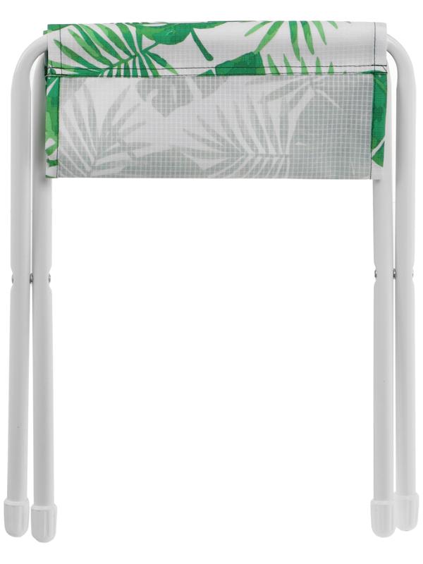 Стул складной дачный (ДС/1 с тропическими листьями светлый)