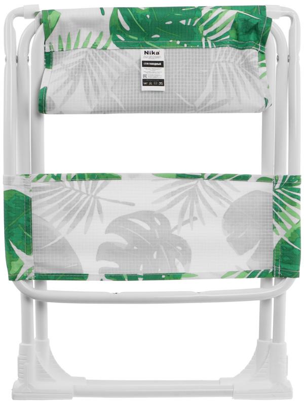 Стул складной походный (ПС3/1 с тропическими листьями светлый)