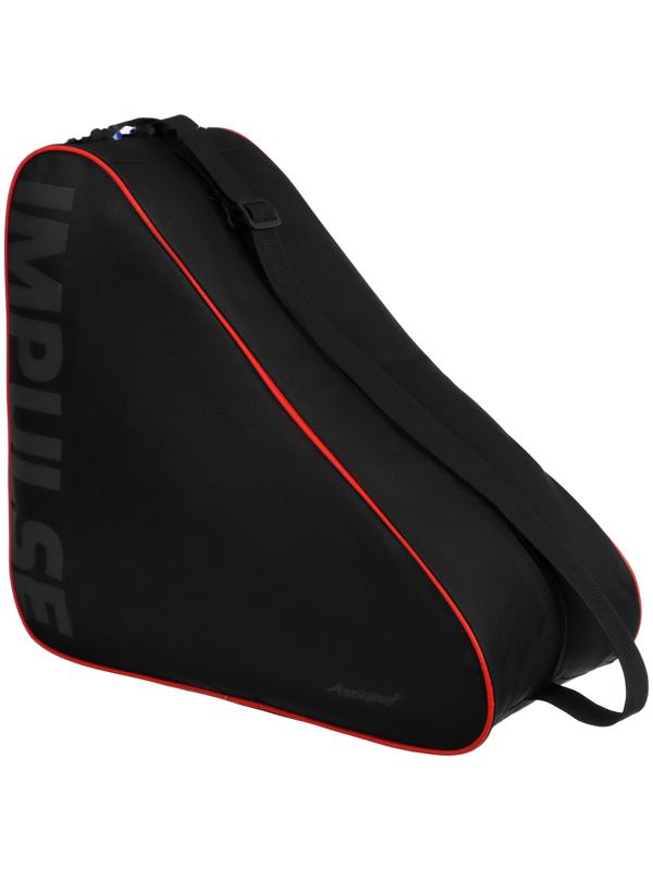 Сумка для коньков и роликов ONLYTOP Impulse, 42х38х20 см, цвет чёрный