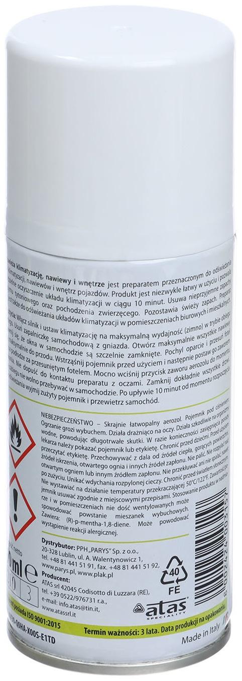 Очиститель кондиционера Plak AIRCLIM, Лимон, 150 мл