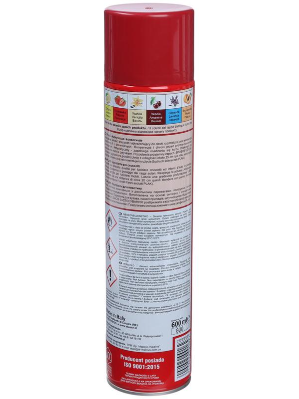 Полироль пластика Plak Вишня, аэрозоль, 600 мл