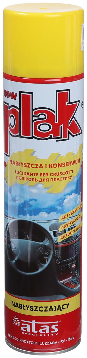 Полироль пластика Plak Лимон, аэрозоль, 600 мл