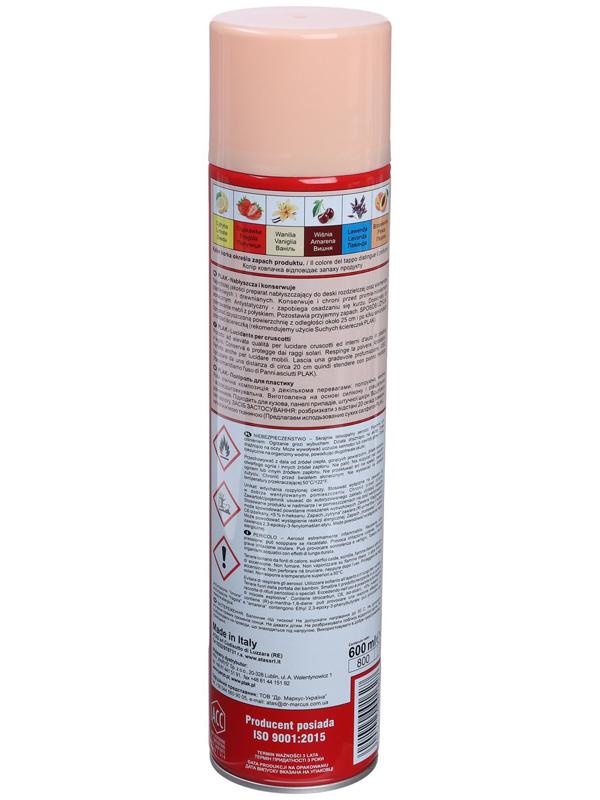 Полироль пластика Plak Персик, аэрозоль, 600 мл