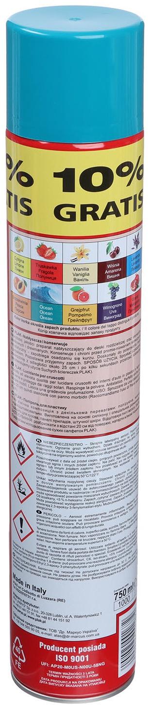 Полироль пластика Plak Океан, аэрозоль, 750 мл