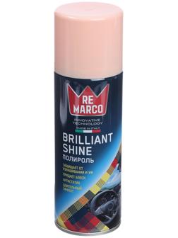 Полироль пластика RE MARCO BRILLIANT SHINE, Персик, аэрозоль, 200 мл