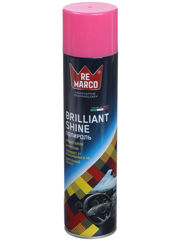 Полироль пластика RE MARCO BRILLIANT SHINE, Bubble Gum, аэрозоль, 400 мл