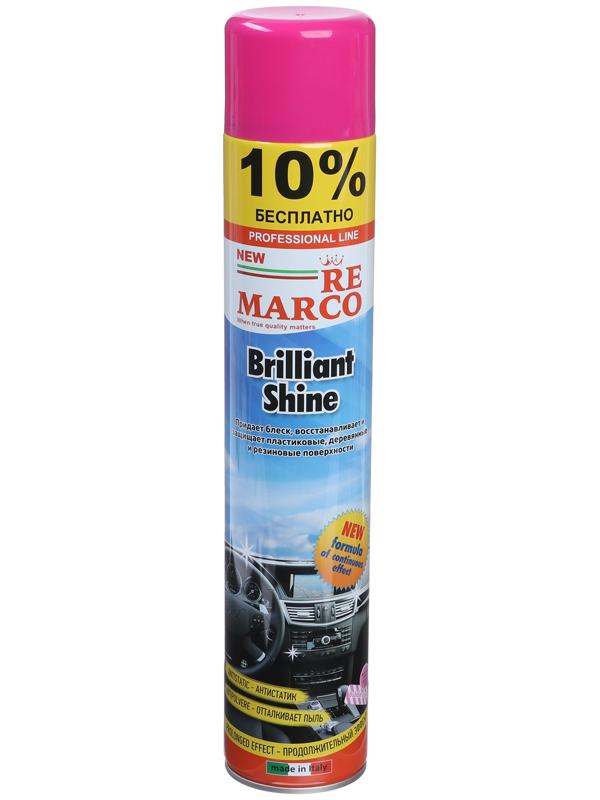 Полироль пластика RE MARCO BRILLIANT SHINE, Bubble Gum, аэрозоль, 750 мл