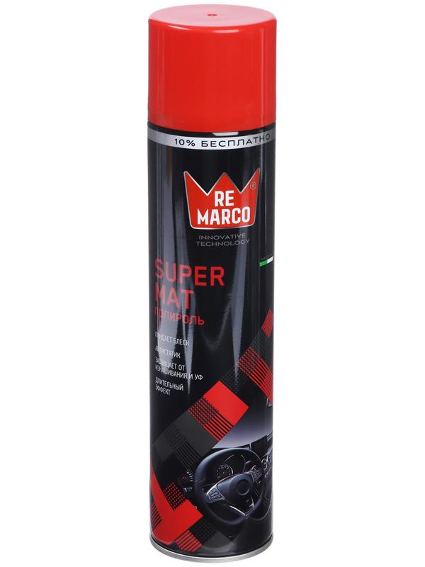 Полироль пластика RE MARCO SUPER MAT, Клубника, матовый, аэрозоль, 400 мл