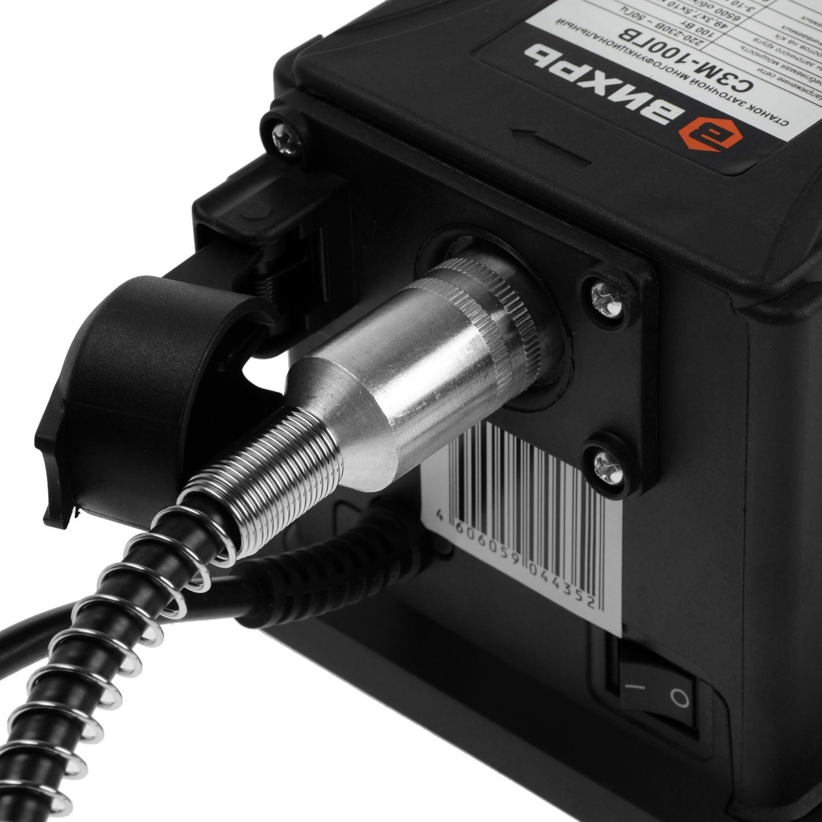 Станок заточной Вихрь СЗМ-100ГВ, с гибким валом, 100 Вт, 6500 об/мин, сверла d=3-10 мм