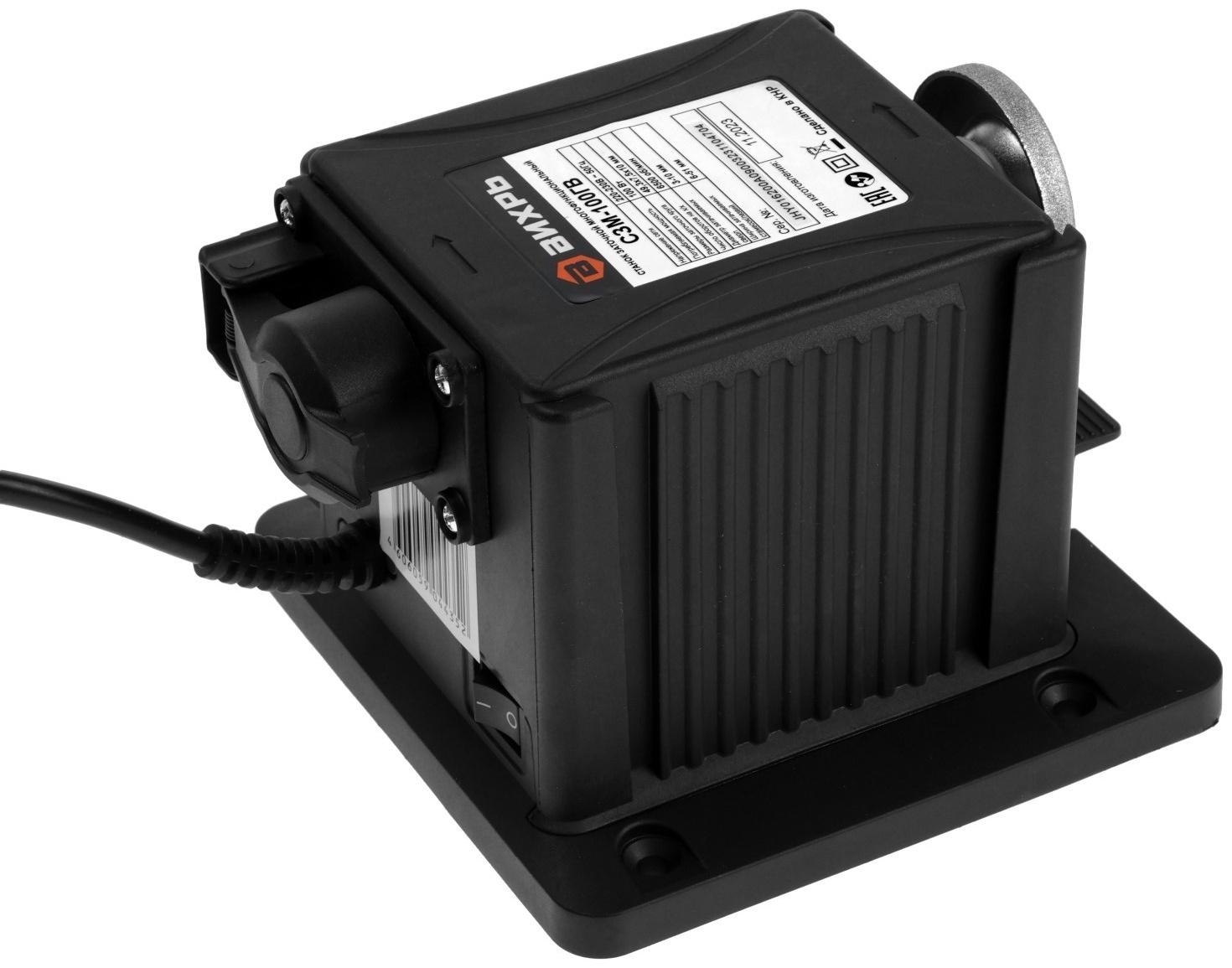 Станок заточной Вихрь СЗМ-100ГВ, с гибким валом, 100 Вт, 6500 об/мин, сверла d=3-10 мм