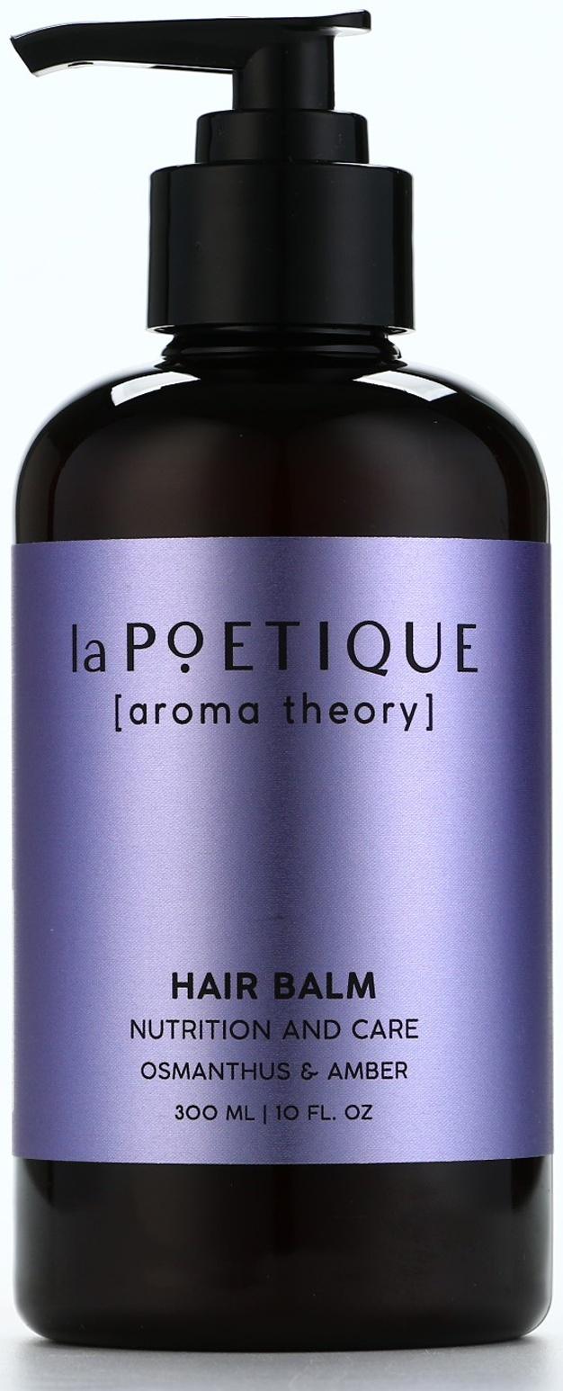 Бальзам для волос, питание и уход, 300 мл, аромат османтус и амбра, POETIQUE