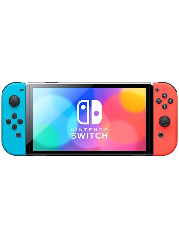 Игровая приставка Nintendo Switch, 64 Гб, OLED, 2 контроллера Joy-Con, красно-синяя