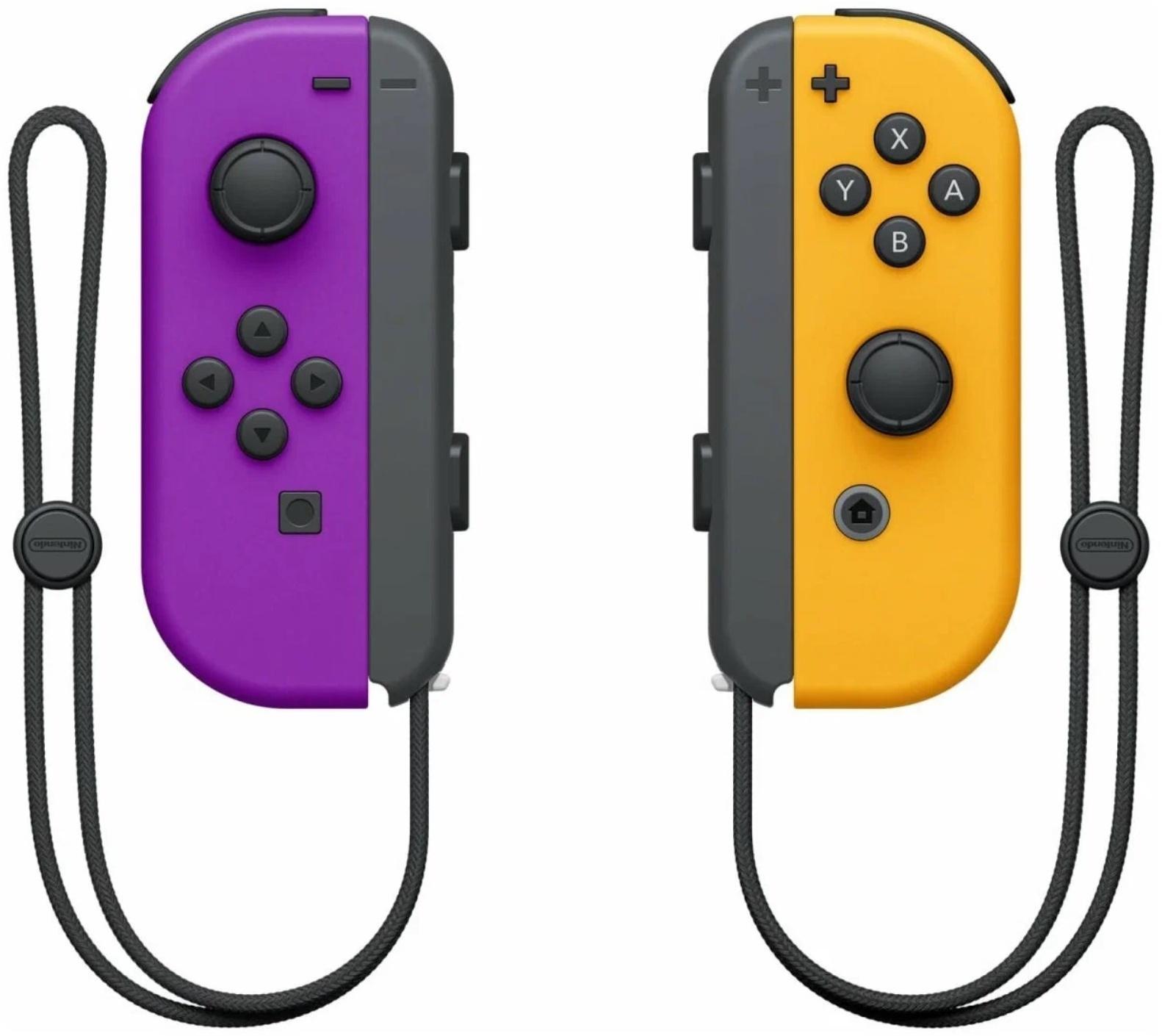Набор контроллеров Nintendo Joy-Con, беспр,вибр, для Nintendo Switch, фиолетовый, оранжевый
