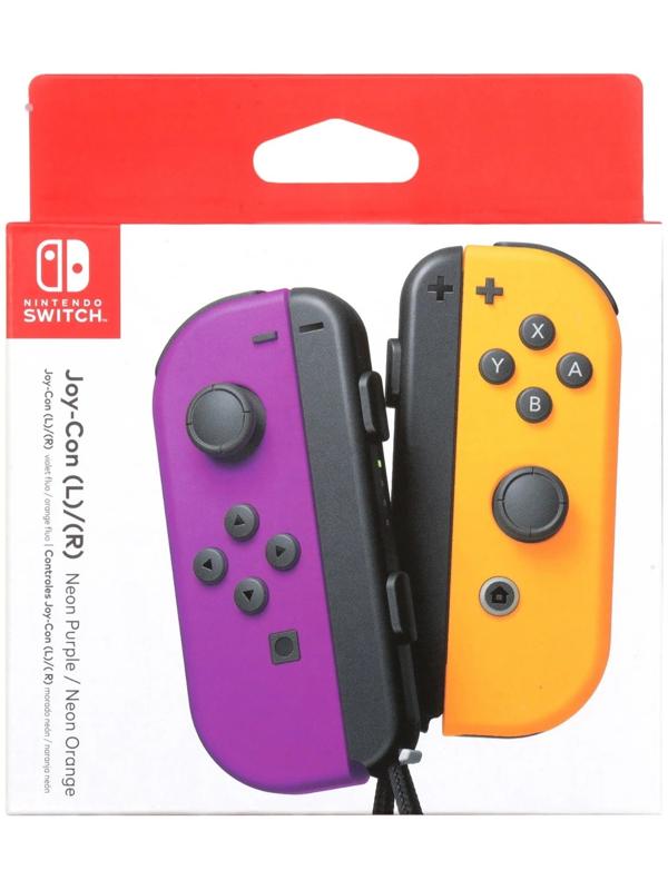Набор контроллеров Nintendo Joy-Con, беспр,вибр, для Nintendo Switch, фиолетовый, оранжевый