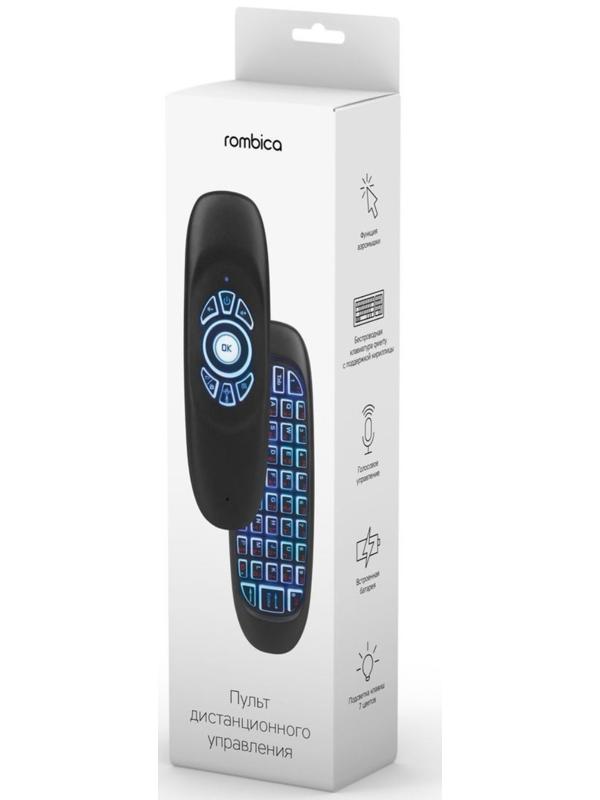 Пульт ДУ Air R10 (WRC-R01), для медиаплееров, ТВ, ПК, универсальный, USB, черный