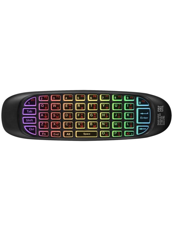 Пульт ДУ Air R10 (WRC-R01), для медиаплееров, ТВ, ПК, универсальный, USB, черный