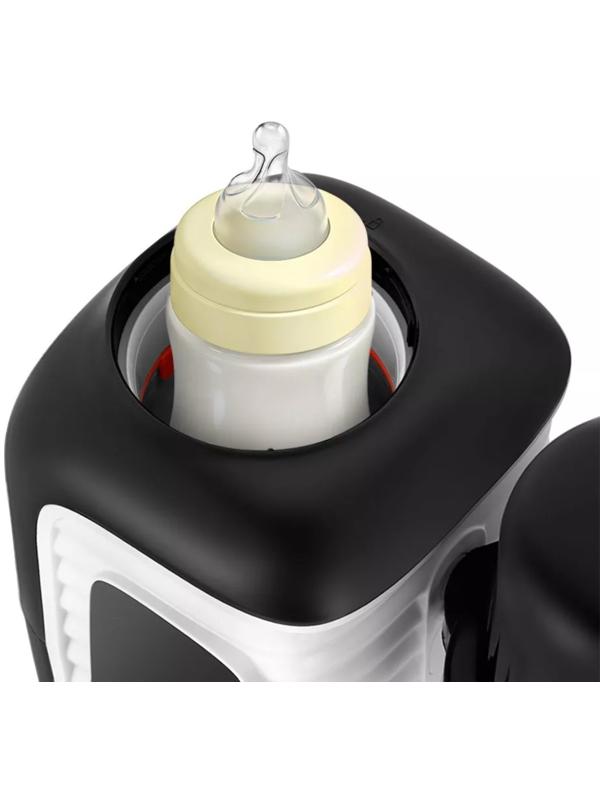 Блендер-пароварка Kitfort KT-2323, стационарный, 430 Вт, 0.45/0.3/0.2 л, чёрно-белый