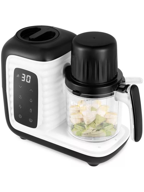 Блендер-пароварка Kitfort KT-2323, стационарный, 430 Вт, 0.45/0.3/0.2 л, чёрно-белый