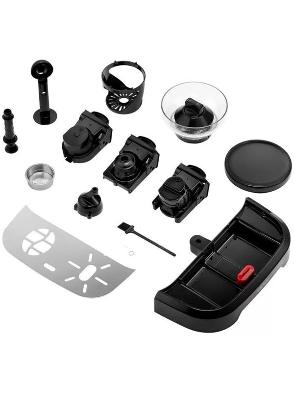 Кофемашина Kitfort КТ-7107, рожковая/капельная, 1560 Вт, 2 л, чёрная