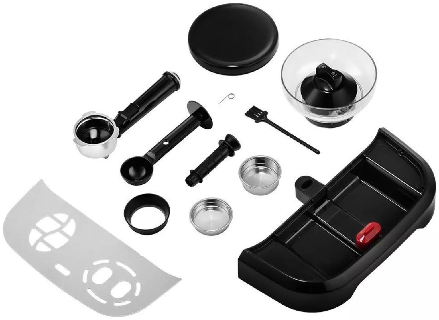 Кофемашина Kitfort КТ-7108, 1560 Вт, 2 л, чёрная