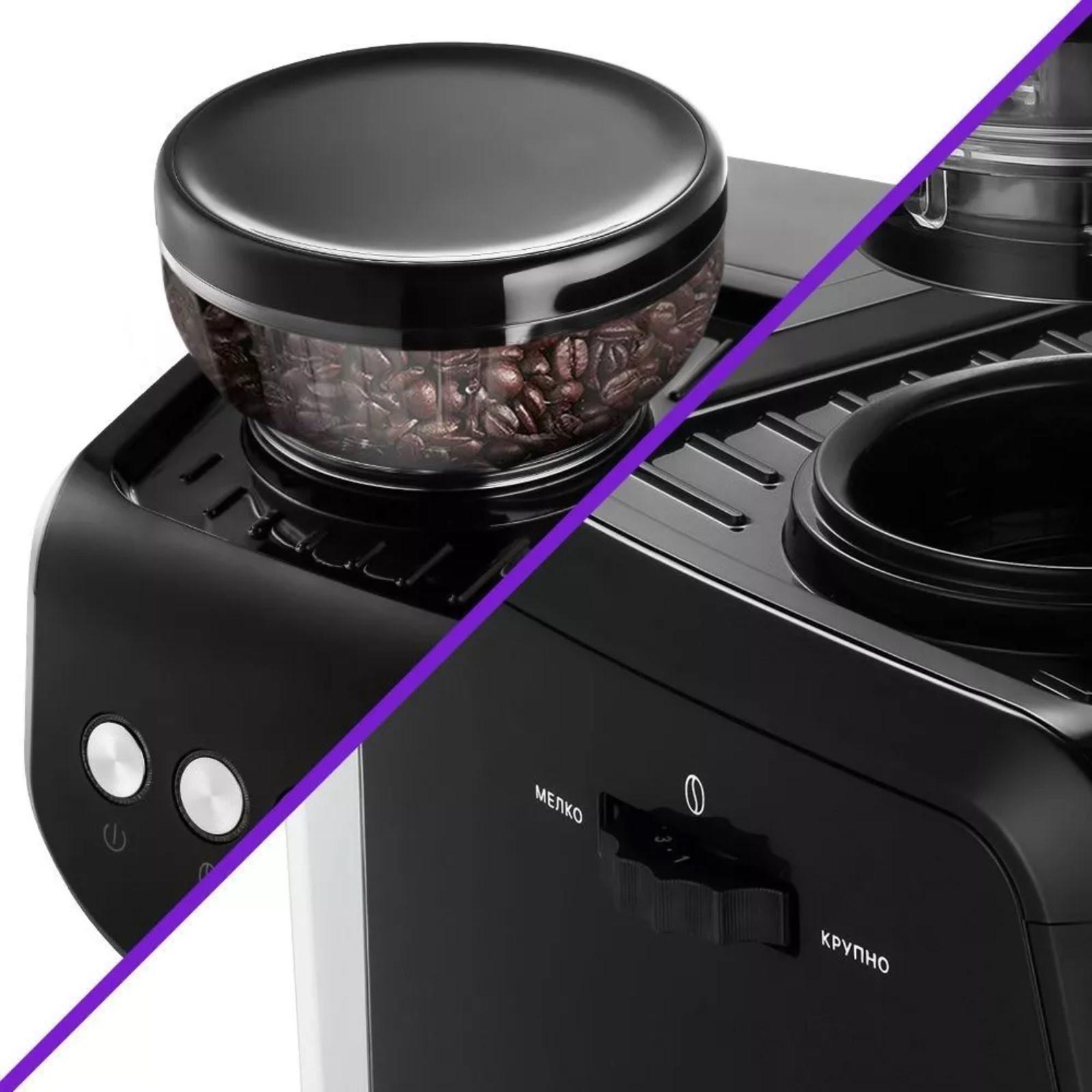 Кофемашина Kitfort КТ-7108, 1560 Вт, 2 л, чёрная