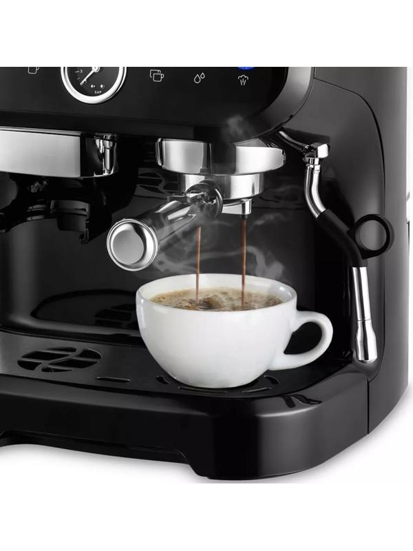 Кофемашина Kitfort КТ-7108, 1560 Вт, 2 л, чёрная