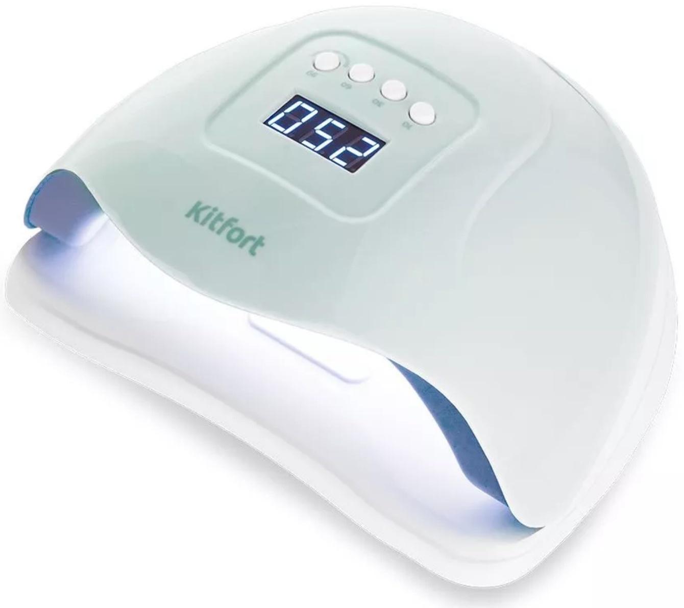 Лампа для гель-лака Kitfort КТ-3145, UV+LED, 36 диодов, 10/30/60/99 c, голубая