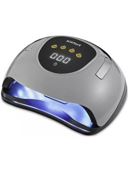 Лампа для гель-лака Kitfort КТ-3152, UV+LED, 57 диодов, 10/30/60/99 c, серая