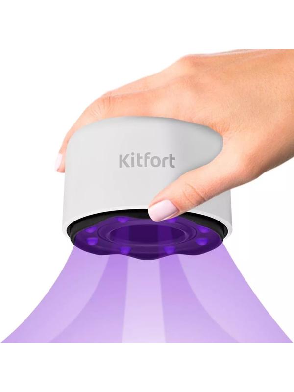 Массажер для тела Kitfort КТ-2962, вакуумный, 10 Вт, 6 режимов, работа от АКБ, белый