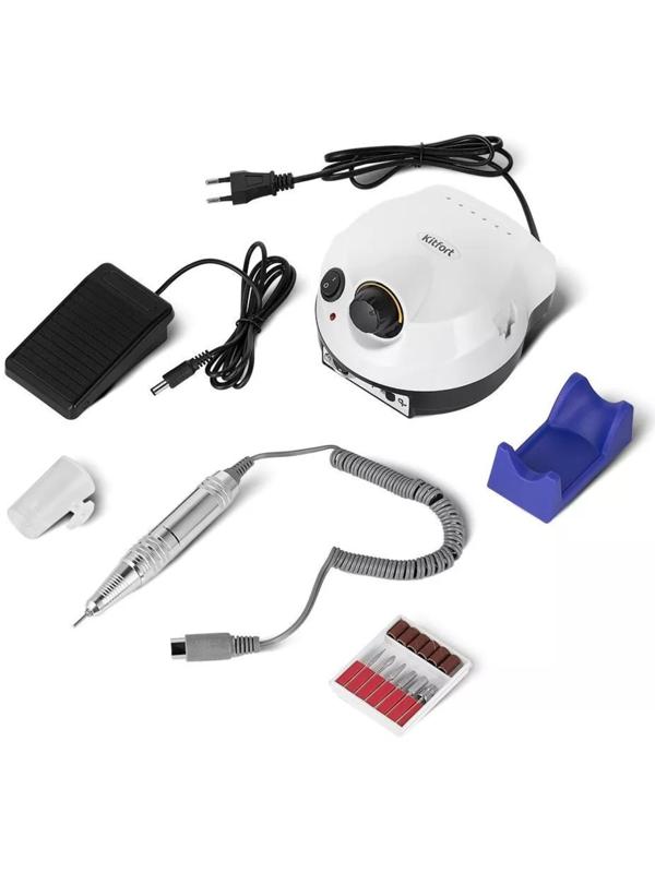 Машинка для маникюра Kitfort КТ-3146, 18 Вт, 30000 об/мин, белая