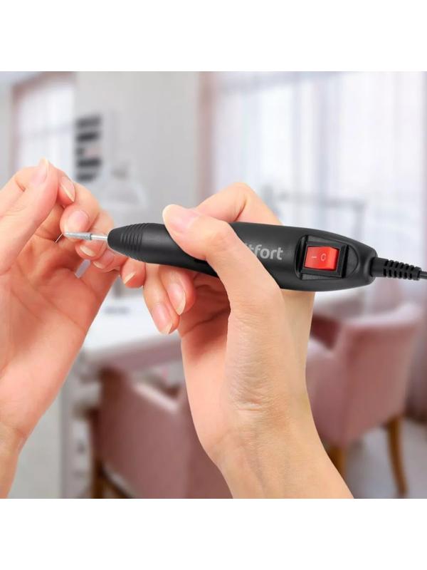 Машинка для маникюра Kitfort КТ-3147, 12 Вт, 20000 об/мин, чёрная