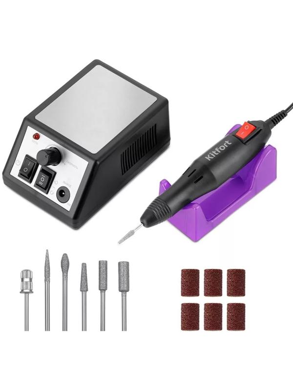 Машинка для маникюра Kitfort КТ-3147, 12 Вт, 20000 об/мин, чёрная