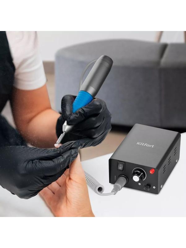 Машинка для маникюра Kitfort КТ-3155, 12 Вт, 25000 об/мин, чёрная