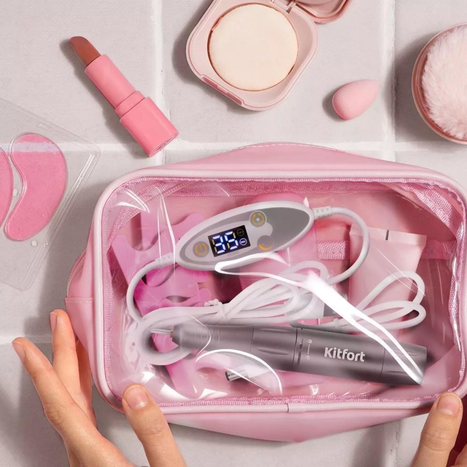 Машинка для педикюра и маникюра Kitfort КТ-3156, 25 Вт, 35000 об/мин, чёрная