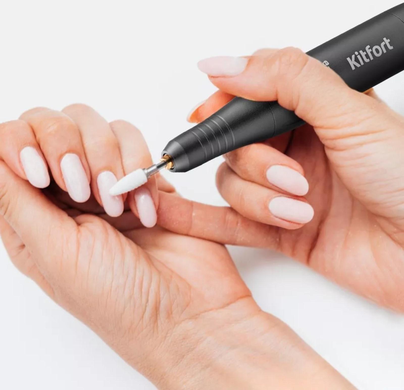 Машинка для педикюра и маникюра Kitfort КТ-3156, 25 Вт, 35000 об/мин, чёрная