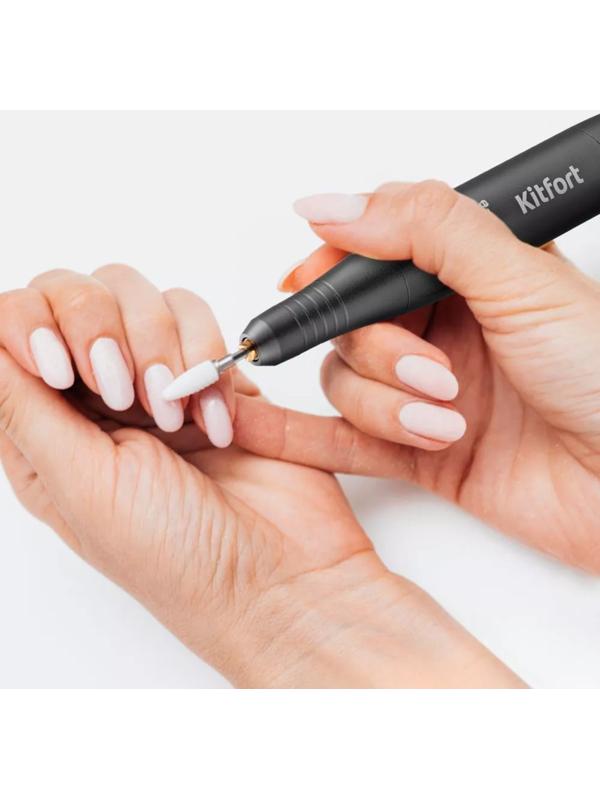 Машинка для педикюра и маникюра Kitfort КТ-3156, 25 Вт, 35000 об/мин, чёрная