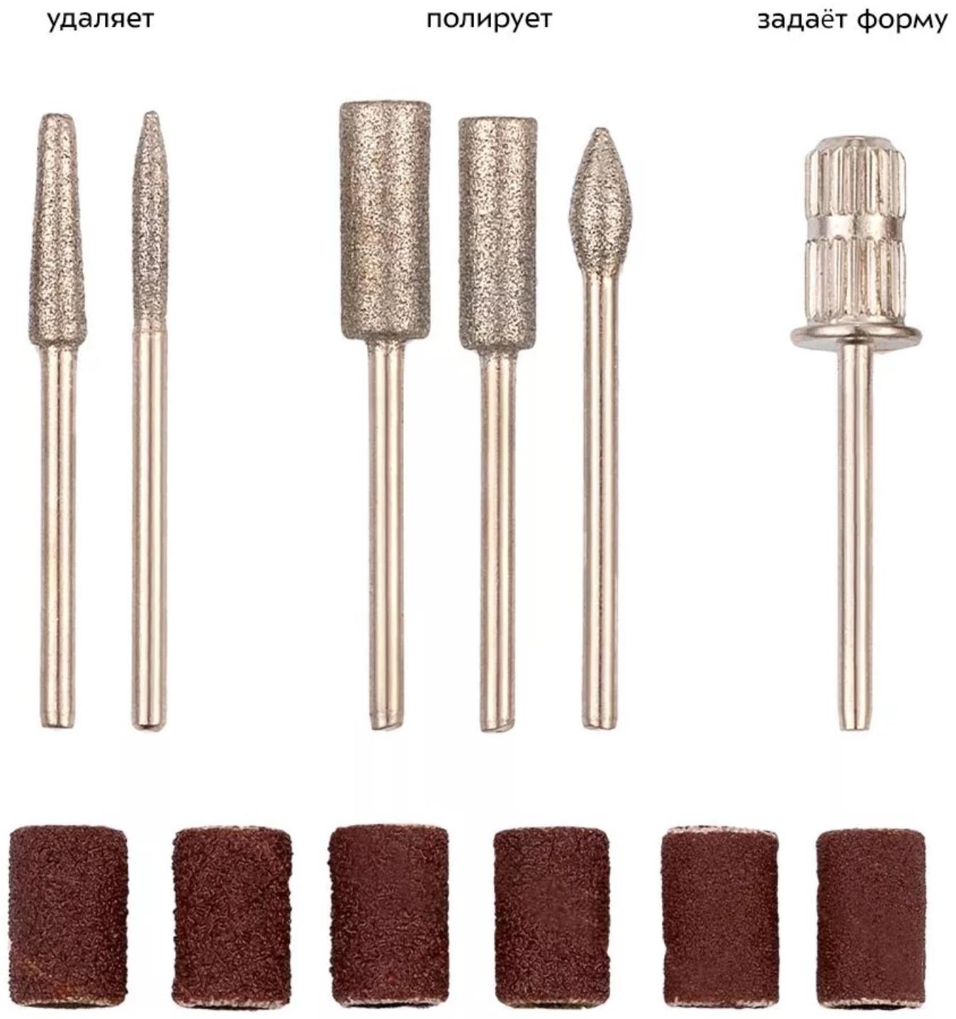 Машинка для педикюра и маникюра Kitfort КТ-3157-1, 20 Вт, 30000 об/мин, голубая