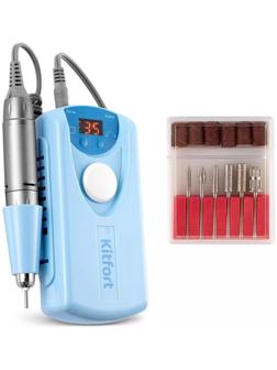 Машинка для педикюра и маникюра Kitfort КТ-3157-1, 20 Вт, 30000 об/мин, голубая