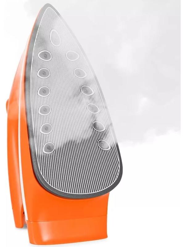 Отпариватель Kitfort КТ-9135-2, напольный, 2000 Вт, 1200 мл, 35 г/мин, утюжок,бело-оранжевый 1042265