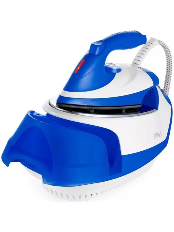 Отпариватель Kitfort КТ-9135-3, напольный, 2000 Вт, 1200 мл, 35 г/мин,утюжок, бело-синий
