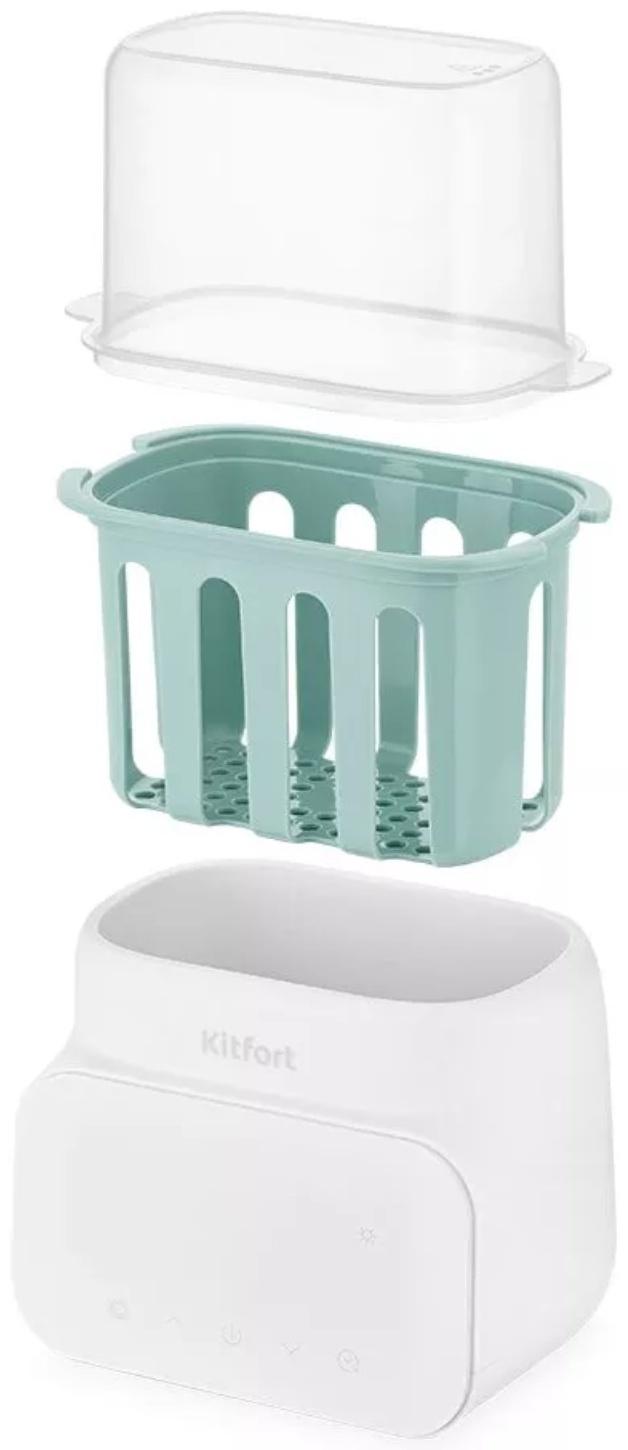 Подогреватель-стерилизатор бутылочек Kitfort КТ-2321, 500 Вт, бело-зелёный