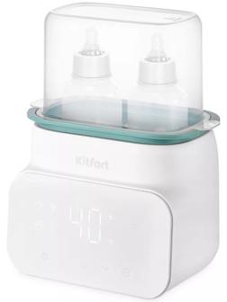 Подогреватель-стерилизатор бутылочек Kitfort КТ-2321, 500 Вт, бело-зелёный