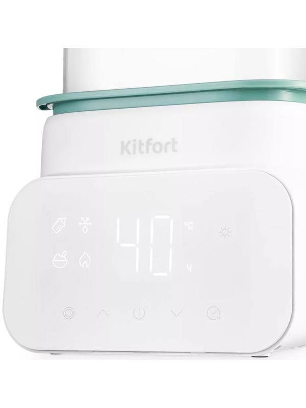 Подогреватель-стерилизатор бутылочек Kitfort КТ-2321, 500 Вт, бело-зелёный